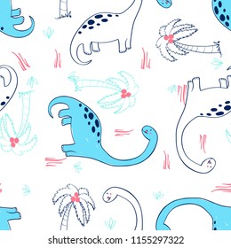 Animals seamless pattern print design. Vector illustration design for fashion fabrics, textile graphics, prints.	