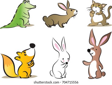 animals set