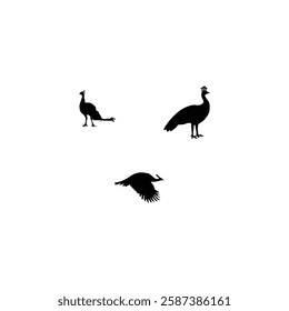 Animals silhouette  with vector of illustration