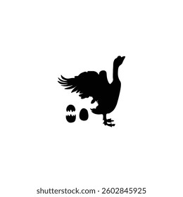 Animals silhouette with vector of illustration