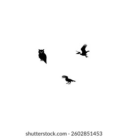 Animals silhouette with vector of illustration