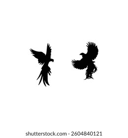 Animals silhouette with vector of illustration