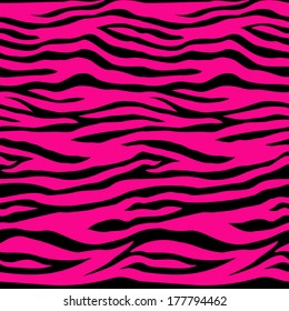 Animals skin pattern. Pink tiger seamless