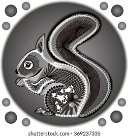 animals, Squirrel ornament, tattoo,