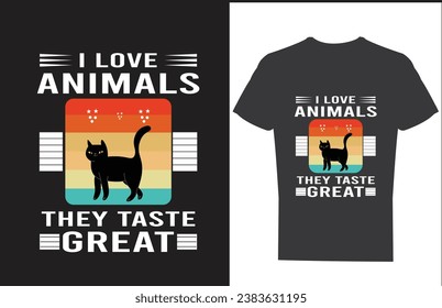 Animals t shirt design and vector