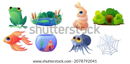 Similar – Image, Stock Photo Spider in glass Animal