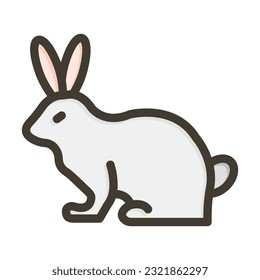 Los Animales Colores Llenos De Línea Gruesa Para Uso Personal Y Comercial.
