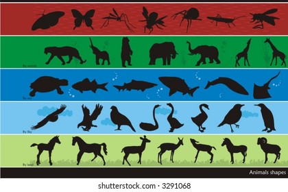 animals vector composition