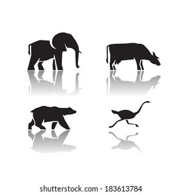 Animals. Vector format