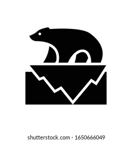 Icono de Estilo de glifo de vectores de animales. EPS 10