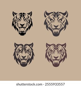 Animals vector head icon symbol