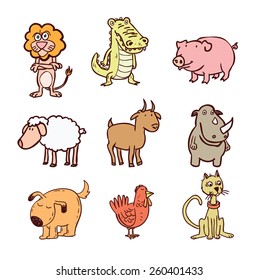 animals ,vector illustration.