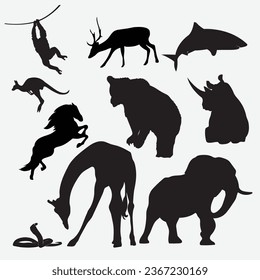 Animals vector image clip art