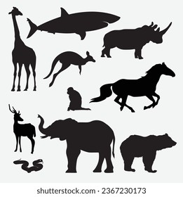 Animals vector image clip art