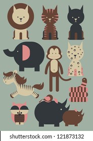 animals vector/illustration