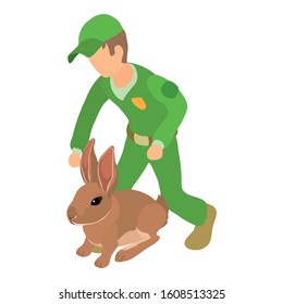 Animals welfare icon. Isometric illustration of animals welfare vector icon for web