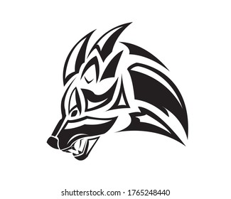 Tier-Schwarzwolf-Logo