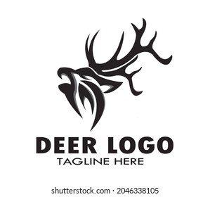 ANIMALS WILDLIFE DEER HEAD LOGO