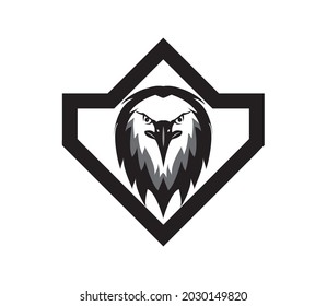 Animals wildlife eagle head logo vector