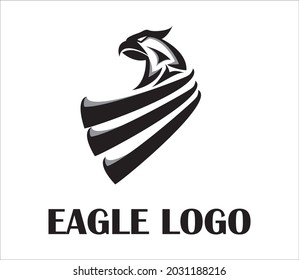 Animals wildlife eagle head logo vector