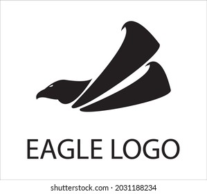Vector del logotipo de la cabeza del águila de la fauna silvestre de los animales
