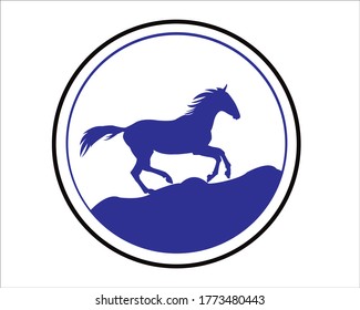 animals wildlife horse logo vector
