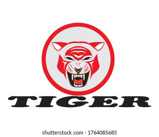 animals wildlife tiger logo vector