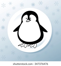 Animals in Winter and snow graphic design, vector illustration eps10