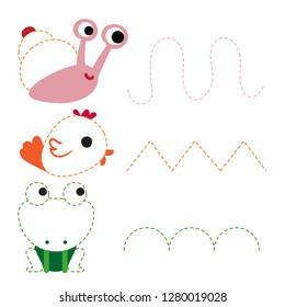 animals worksheet vector design