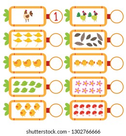 animals worksheet vector design
