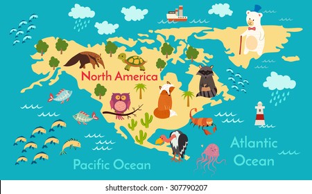 12+ Animals In North America Continent Background