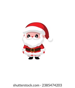 animasi mascot cute merry christmas