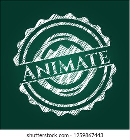 Animate  chalkboard emblem