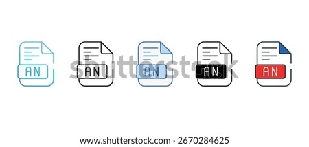 Animate icon design with white background stock illustration