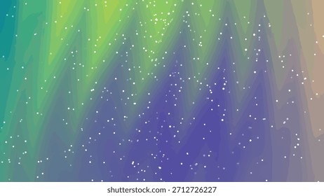 Fondo abstracto animado de las luces del norte con partículas flotantes y colores vibrantes., Abstractos Twirls Partículas, Regalías de stock.