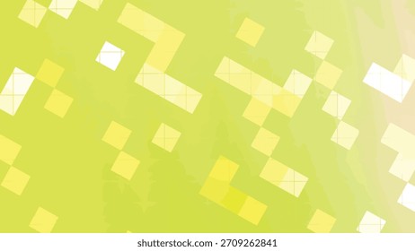 Fondo animado de cuadrados amarillos y blancos que se mueven diagonalmente a través de un patrón de cuadrícula, Abstractos Twirls Blink Square, Regalías de archivo.