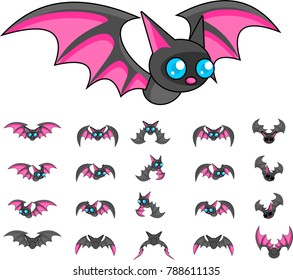 Animated bat creature for creating adventure video games