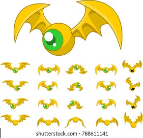 Animated bat creature for creating adventure video games