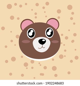 Animated bear - vector graphics