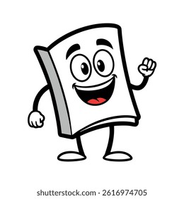 Animated Book Character Welcoming You