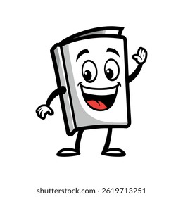 Animated Book Character Welcoming You