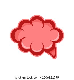 Animated Brain Illustrator Vector Image