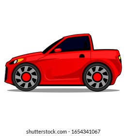 
Animated Car In Red, Vector Object For Use In Design Purposes. Etc