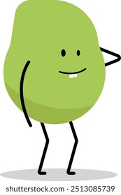 Animated character designs with silly and stupid behavior and expressions with a variety of good color variants, suitable for use as stickers, template backgrounds and so on