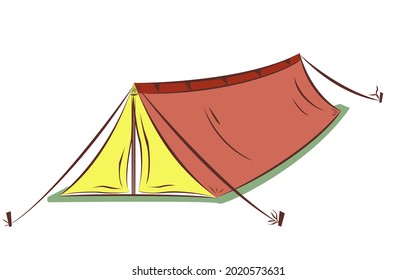 animated description of the camp and the atmosphere of the camp is fun