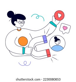 An animated design of digital marketing 