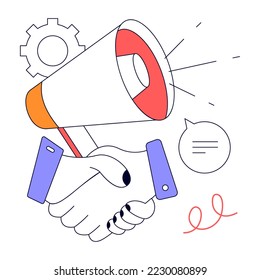 Un diseño animado de marketing digital 