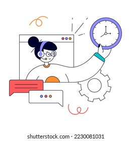 An animated design of digital marketing 