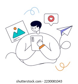 An animated design of digital marketing 