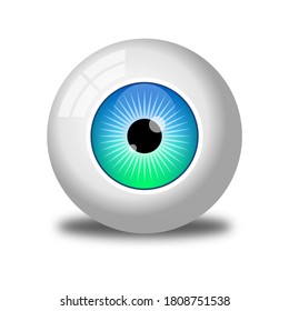 Animated Eyeball Vector Image Design